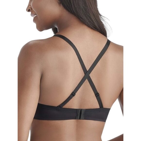 Vanity Fair Women Size 36C Black Nearly Invisible Strapless Underwire Bra 74202 - Picture 4 of 9